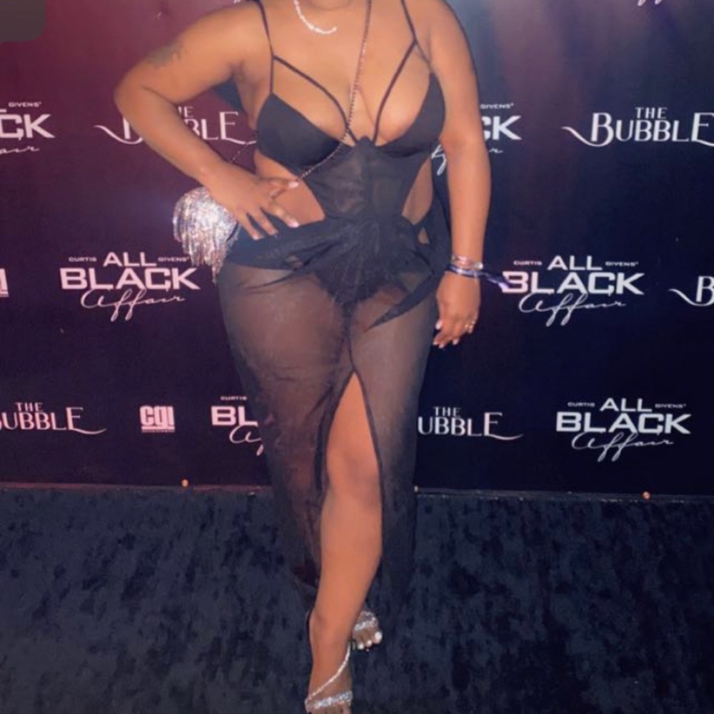 Black Sheer Dress